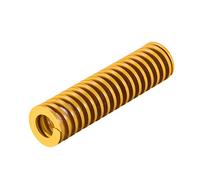 sourcing map Ressort de Compression Moule Estampage Spirale Charge Légère 18mm OD 70mm Long Jaune