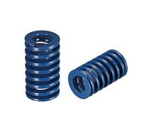 sourcing map Ressort de Compression Moule Estampage Spirale Charge Légère 18x30mm Long Bleu 2Pcs