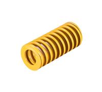 sourcing map Ressort de Compression Moule Estampage Spirale Charge Légère 25mm OD 55mm Long Jaune