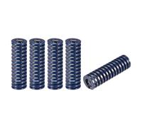 sourcing map Ressort de Compression Moule Matrice Ressort, 5pcs 16mm OD 50mm Long Spirale Stampage Léger Charge pour Imprimante 3D Électrique Pièce, Bleu