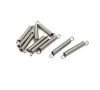 sourcing map Ressort de Traction Ressort de Tension Ressorts d'Extension 0.3mmx3mmx25mm 304 Inoxydable Acier Argenté 10pcs