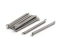 sourcing map Ressort de Traction Ressort de Tension Ressorts d'Extension 0.3mmx3mmx40mm 304 Inoxydable Acier Argenté 10pcs