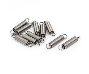 sourcing map Ressort de Traction Ressort de Tension Ressorts d'Extension 0.5mmx5mmx25mm 304 Inoxydable Acier Argenté 10pcs