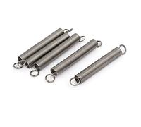 sourcing map Ressort de Traction Ressort de Tension Ressorts d'Extension 0.6mmx6mmx50mm 304 Inoxydable Acier Argenté 5pcs