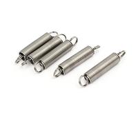 sourcing map Ressort de Traction Ressort de Tension Ressorts d'Extension 0.8mmx8mmx45mm 304 Inoxydable Acier Argenté 5pcs
