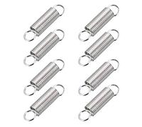 sourcing map Ressort de Traction Ressort de Tension Ressorts d'Extension 1.2mm Fil Dia, 10.5mm OD, 46mm Libre Longueur Ressort Acier Petit Double Crochet 8pcs
