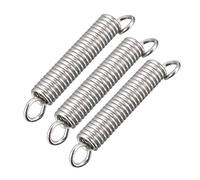 sourcing map Ressort de Traction Ressort de Tension Ressorts d'Extension 1.3mm Fil Dia, 8mm OD, 52mm Libre Longueur Ressort Acier Petit Double Crochet 3pcs