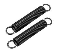 sourcing map Ressort de Traction Ressort de Tension Ressorts d'Extension 2.5mm Fil Dia, 18mm OD, 115mm Libre Longueur Ressort Acier Petit Double Crochet 2pcs