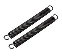 Uxcell Ressort de traction Acier fil 2,5 mm Ø18 mm 180 mm Petit 2 crochets 2 pcs