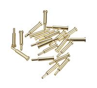 sourcing map Ressort Essai Sonde Broche 20pcs 0.9mm Pointe 9mm Hauteur 2mm Plein Course pour Connection Électricité Conduction