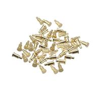 sourcing map Ressort Essai Sonde Broche 50pcs 0.9mm Pointe 5mm Hauteur 1.5mm Plein Course pour Connection Électricité Conduction