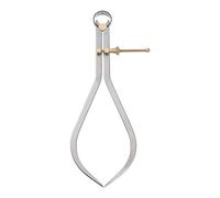 sourcing map Ressort Joint Étrier 10 pouce /250mm Acier Ressort Extérieur Étrier avec Laiton pointe Appui pour Bois Tournage Tour Travail