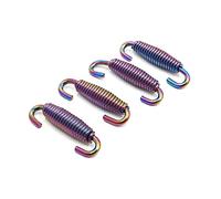 sourcing map Ressorts D'Échappement 55mm INOX 4pcs Coloré pour Moto