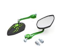sourcing map Rétroviseur Moto Vert 2 Pcs Pour Tous Moto 8mm 10mm Diamètre