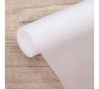 sourcing map Revêtement d'étagère 61 cm x 3 m EVA antidérapant imperméable texture diamant pour armoires de cuisine, armoires, réfrigérateurs, étagères, transparent