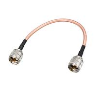 sourcing map RF Câble Coaxial Coax Fil RG-142 PL-259 UHF Mâle à PL-259 UHF Mâle 20cm