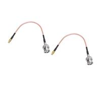 sourcing map RG316 Coaxial Câbles BNC Mâle vers MCX Mâle Bas Perte RF Coaxial Câble 0,5FT 50 Ohm Orange 2pcs