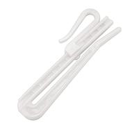 sourcing map Rideau Crochet Plastique Réglable Profondeur Pince Pli Verrouillage Rideau Ruban Clip Crochet pour Fenêtre Ride, Porte Rideau et Douche Rideau 10 Pcs