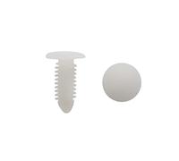 sourcing map 40Pcs Rivet Fixation Clips Plastique Poussoir Blanc 7,5x5,5 mm