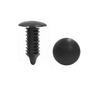 sourcing map 20 pcs Voiture véhicule Noir Garniture Porte Fixation Rivet Plastique pour 6mm Hole Agrafes