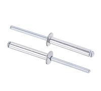 sourcing map Rivets Aveugles Rivets Traction Aluminium Noyau Décoration Rivets 5mm Diamètre 35mm Prise Longueur Argenté 120Pcs