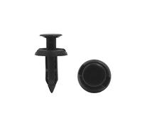 sourcing map 20pcs 6mm diamètre Rivets Plastique Trou Fixation Aile agrafes retenue Moulage Noir