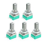 sourcing map RK097N 50K Ohm Résistance variable seul Tourner Potentiomètre Film Carbone 5pc