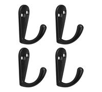 sourcing map Robe Crochet Métal Vintage Désign Fixation Murale Crochets Clés Serviette Mur Fermoir Salle Bain Cintre avec Vis 4pcs