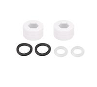 sourcing map Robinet Adaptateur, 2pcs 22mmx5mm Mâle Filetage à 22mmx5mm Mâle Filetage Plastique Robinet Aérateur Connecteur pour Cuisine Salle Bain Évier