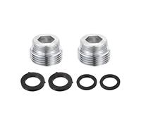 sourcing map Robinet Adaptateur, 2pcs 3/4" Mâle Filetage à 22mmx5.5mm Mâle Filetage Laiton Robinet Aérateur Connecteur pour Cuisine Salle Bain Évier