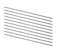 sourcing map Rond Acier Tige 2.5mm HSS Outil de Tournage Barre 200mm Long pour Arbre Engrenage Percage Tour Alésage Machine Tournant Miniature Essieu Cylindrique Broche 10pcs