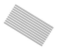 sourcing map Rond Acier Tige 3.2mm HSS Outil de Tournage Barre 100mm Long pour Arbre Engranage Perceuse Tour Aléseuse Tournant Miniature Essieu Cylindrique épingle 10pcs