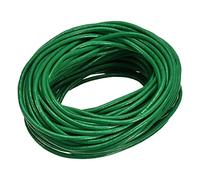 sourcing map Rond Cuir Cordon, 11 Yards 2mm Tresse Laçage Ficelle pour Porte-Monnaie Sac Main Lacet DIY Artisanat Bracelet Fabrication, Vert Foncé