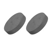 sourcing map Rond Graphite Bloc Disque Lingot Haut Pureté Graphite Electrode Plaque Feuille 50x10mm pour Fusion, Couler, Electrolyse, Paquet de 2