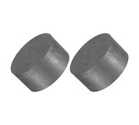 sourcing map Rond Graphite Bloc Disque Lingot Haut Pureté Graphite Electrode Plaque Feuille 50x25mm pour Fusion, Couler, Electrolyse, Paquet de 2
