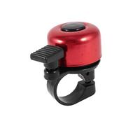 sourcing map- Ronde 21mm Plastique Vélo Guidon diamètre Bague Alarme Cloche, Noir Rouge