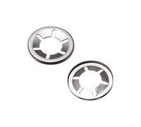 sourcing map Rondelle de Blocage M14 x 28mm Rondelle de Verrouillage Interne Dent Étoile Inox Acier Pousser verrou Rondelle V Clips Attache 50pcs