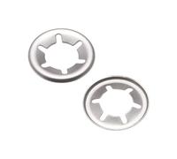 sourcing map Rondelle de Blocage M5 x 12mm Rondelle de Verrouillage Interne Dent Étoile Inox Acier Pousser verrou Rondelle V Clips Attache 100pcs