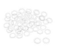 sourcing map Rondelle Nylon Plat Joint Étanchéité M12 20mm OD 12mm ID 1mm Épaisseur pour Robinet Tuyau Eau Transparent Paquet de 50