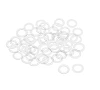 sourcing map Rondelle Nylon Plat Joint Étanchéité M14 22mm OD 14mm ID 1.2mm Épaisseur pour Robinet Tuyau Eau Transparent Paquet de 100
