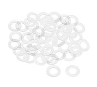 sourcing map Rondelle Nylon Plat Joint Étanchéité M16 28mm OD 16mm ID 1mm Épaisseur pour Robinet Tuyau Eau Transparent Paquet de 100