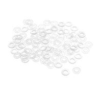 sourcing map Rondelle Nylon Plat Joint Étanchéité M4 8.5mm OD 4mm ID 1mm Épaisseur pour Robinet Tuyau Eau Transparent Paquet de 100