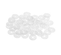 sourcing map Rondelle Nylon Plat Joint Étanchéité M5 18mm OD 5mm ID 0.9mm Épaisseur pour Robinet Tuyau Eau Transparent Paquet de 50