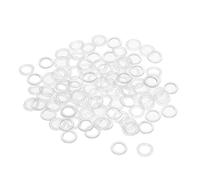 sourcing map Rondelle Nylon Plat Joint Étanchéité M5 7.5mm OD 5mm ID 1mm Épaisseur pour Robinet Tuyau Eau Transparent Paquet de 100