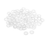 sourcing map Rondelle Nylon Plat Joint Étanchéité M8 13mm OD 8mm ID 0.8mm Épaisseur pour Robinet Tuyau Eau Transparent Paquet de 100