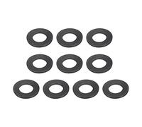sourcing map Rondelle plate en acier au carbone pour boulons M10, 25 pièces M10 x 20 x 2 mm Noir oxydé Grade 8.8 Attaches en acier allié pour l'industrie mécanique