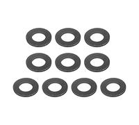 sourcing map Rondelle plate en acier au carbone pour boulons M8, 25 pièces M8 x 16 x 1,5 mm Noir oxydé Grade 8.8 Attaches en acier allié pour l'industrie mécanique