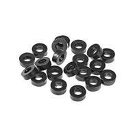 sourcing map Rondelle Plate en Caoutchouc 6x12x4,5mm 20Pcs