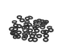 sourcing map Rondelle Plate en Caoutchouc 9mm OD 4mm ID 1.2mm épaisseur 50Pcs