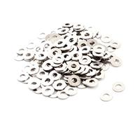 sourcing map Rondelle Plate en Métal Attache Anneau Rechange 3mm x 8mm x 0,6mm 200Pcs
